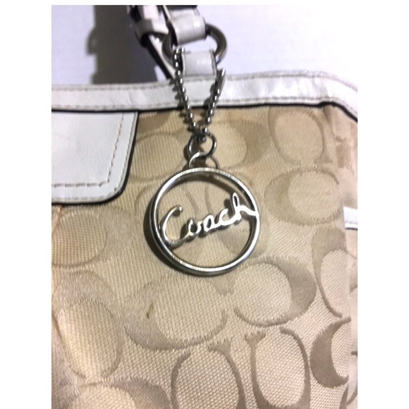 Coach Tan Signature print Tote Bag - Picture 3 of 9